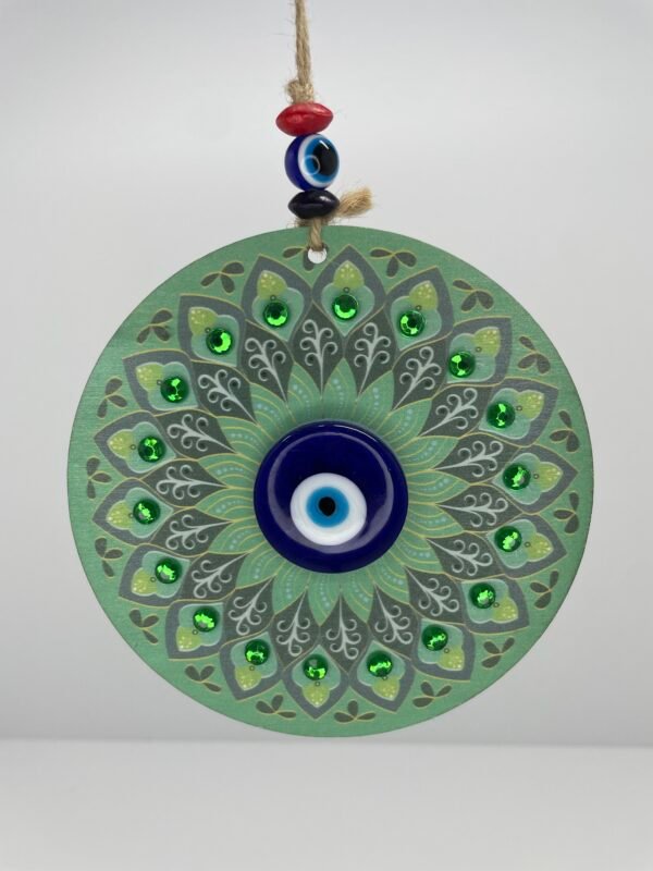 COLGANTE DE MADERA CON DISEÑO DE MANDALA
