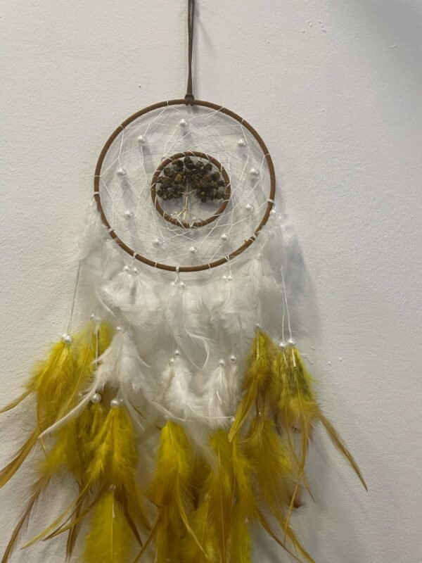 ATRAPASUEÑOS CON ARBOL DE MINERALES CHIP OJO DE TIGRE