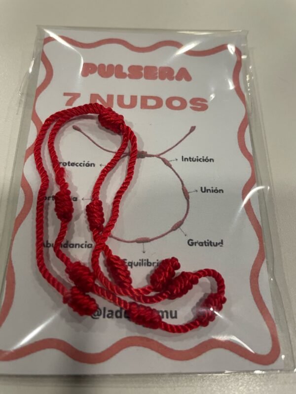 PULSERA DE LOS 7 NUDOS/PROTEGE Y ATRAE SUERTE