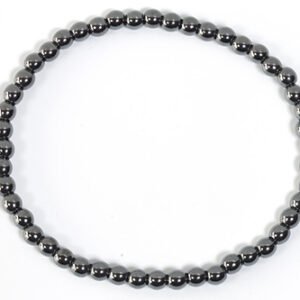 PULSERA HEMATITE INMANTADA 4 mm